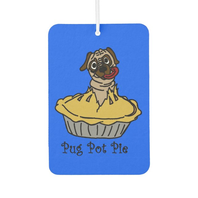 Désodorisant Pour Voiture Freshener à carlin Pot Pie (Devant)