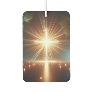 Désodorisant Pour Voiture Freshener d'air spirituel de la croix radiante