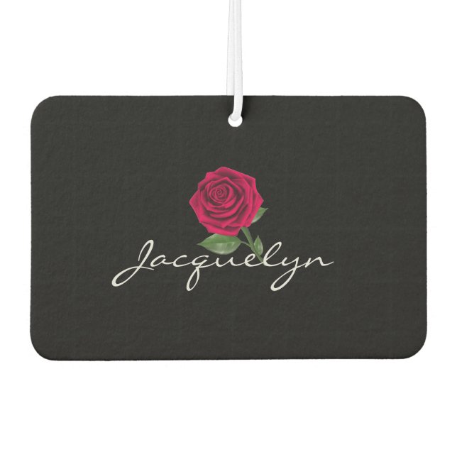 Désodorisant Pour Voiture Freshener - Nom du Rose (Devant)