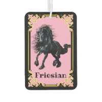 Friésien, étalon noir, j'aime mon friésien/rose