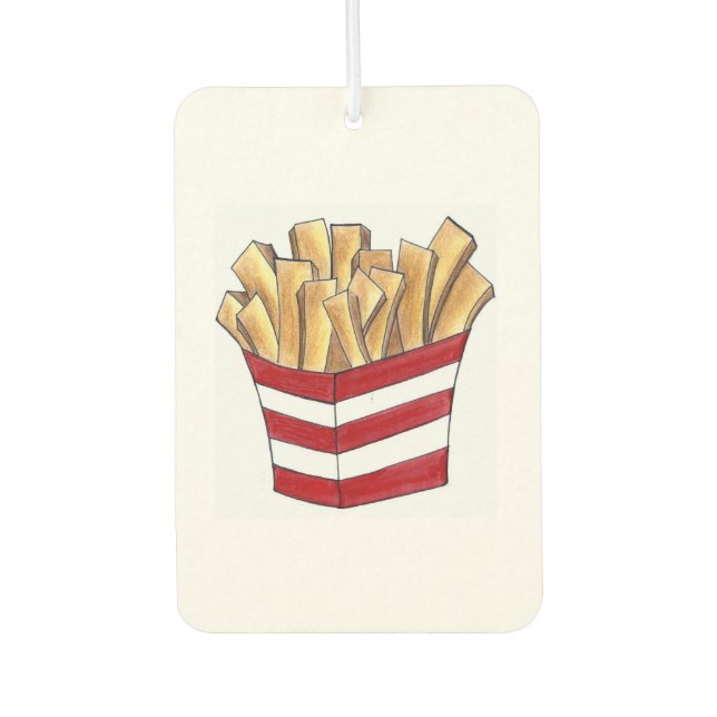 Désodorisant Pour Voiture Fry Restauration rapide Fries Chips Pommes de terr (Devant)