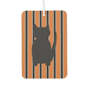 Désodorisant Pour Voiture Fun et Fun Halloween Noir Silhouette Chats