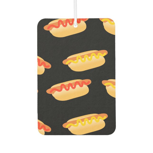 Désodorisant Pour Voiture Fun Hot Dogs Motif (Devant)