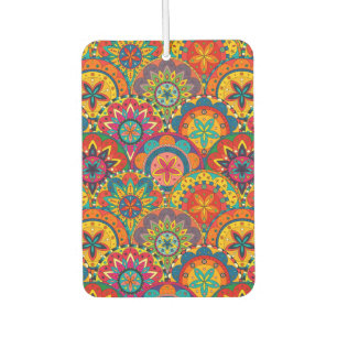 Désodorisant Pour Voiture Funky Retro couleur Motif Mandala