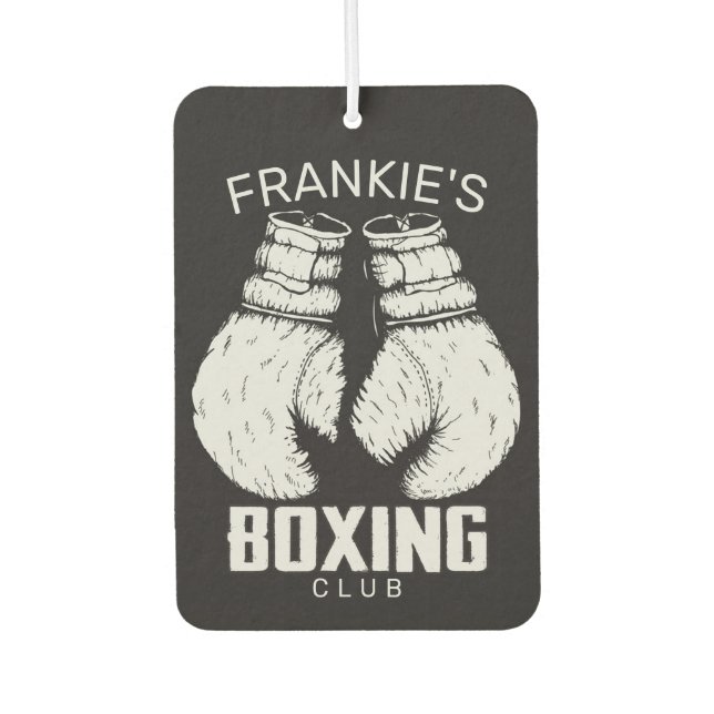 Désodorisant Pour Voiture Gants de boxe club Boxer Gym Fighter (Devant)