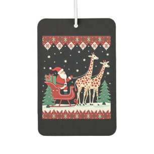 Désodorisant Pour Voiture Garçons Filles Père Noël Chevauchant Traîneau Gira
