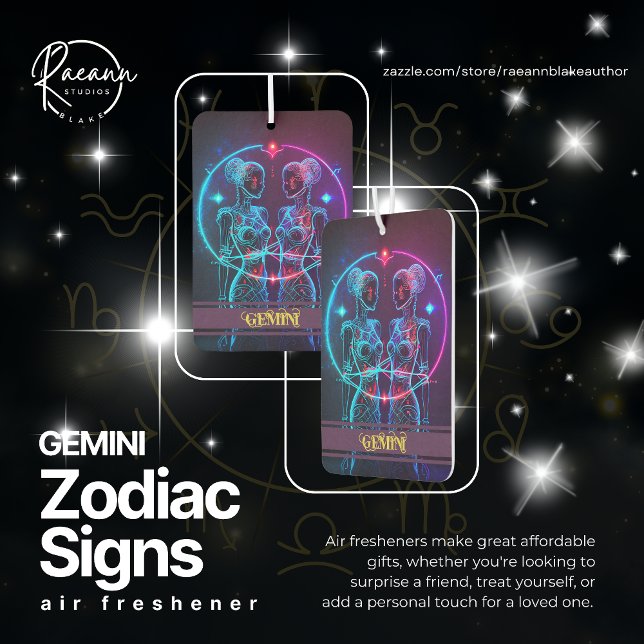 Désodorisant Pour Voiture Gemini Zodiac Signes Freshener à Air Céleste (Créateur téléchargé)