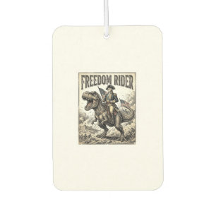 Désodorisant Pour Voiture George Washington patriotique à cheval sur T-rex L