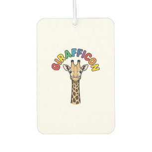 Désodorisant Pour Voiture Girafe Vintage Icône Conception de Chemise de Mign