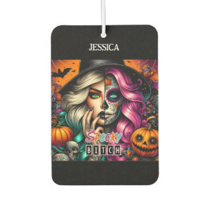 Désodorisant Pour Voiture Goth Girl Nom personnalisé Halloween