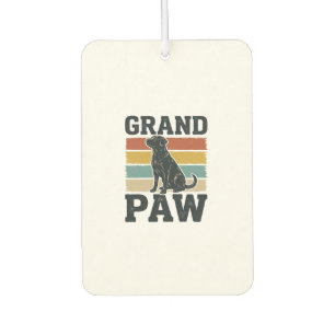 Désodorisant Pour Voiture Grand Paw Vintage Chien Grand-père Conception de T