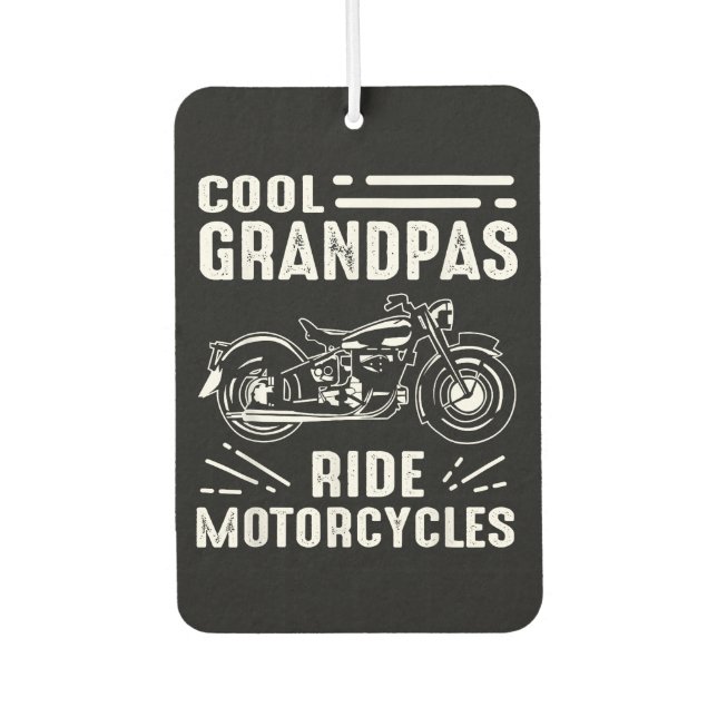 Désodorisant Pour Voiture Grand Père Biker (Devant)