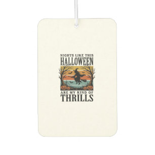 Désodorisant Pour Voiture Gravure de scène d'horreur Halloween sorcière vint