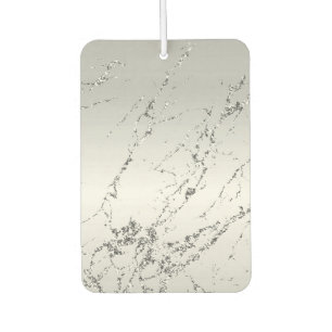 Désodorisant Pour Voiture Gris Argent Pailleté Faux Brillants