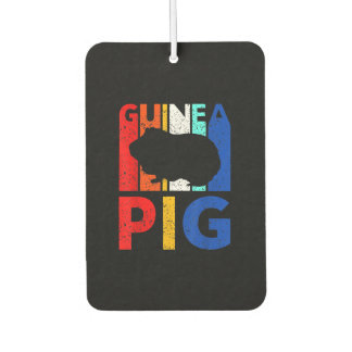 Désodorisant Pour Voiture Guinéen Cochon - Vintage j'aime mon cochon de Guin