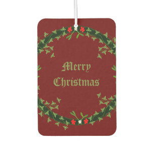Désodorisant Pour Voiture Guirlande de Noël gothique personnalisée