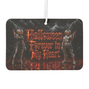 Désodorisant Pour Voiture Halloween à jamais dans mon cœur Gothique Citrouil