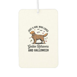 Désodorisant Pour Voiture Halloween Chienne Maman Rétro Golden Retriever Fil