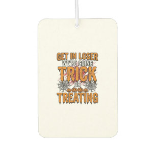 Désodorisant Pour Voiture Halloween Trick Or Treating Typographie Vintage De