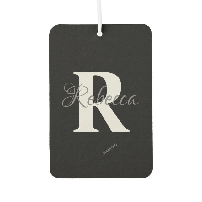 Désodorisant Pour Voiture HAMbyWG - Coeur avec monogramme (Devant)