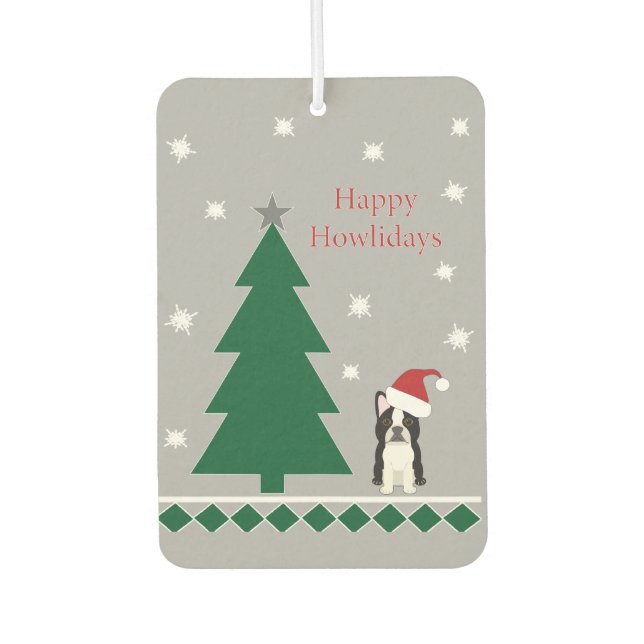 Désodorisant Pour Voiture Happy Howlidays (Devant)