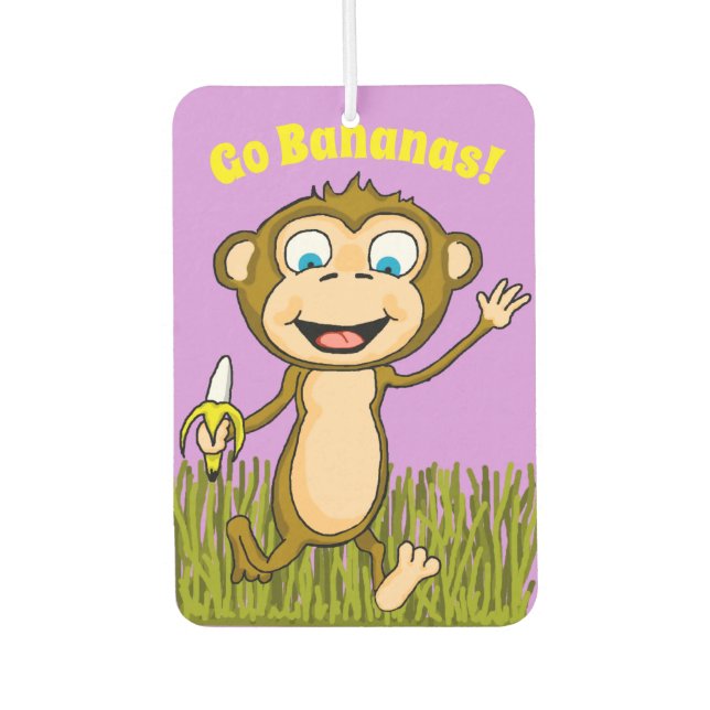 Désodorisant Pour Voiture Happy Monkey Air Freshener (Devant)