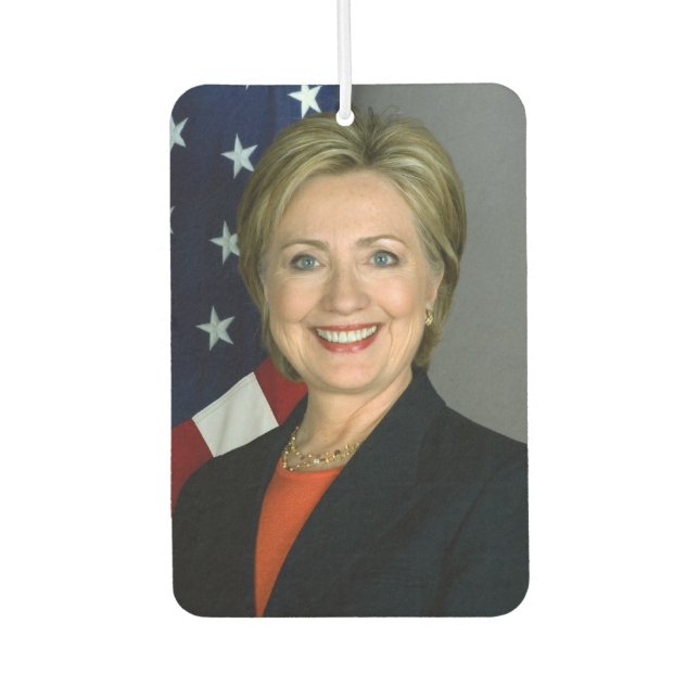 Désodorisant Pour Voiture Hillary Clinton Portrait officiel (Devant)