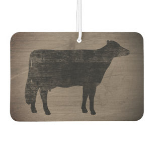 Désodorisant Pour Voiture Holstein Cow Silhouette Style rustique Air Freshen