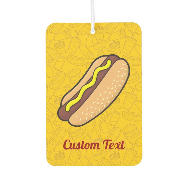 Désodorisant Pour Voiture Hotdog Car Air Freshener (Devant)