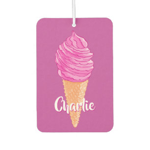 Désodorisant Pour Voiture Ice Cream nom personnalisé voiture air fraicheur