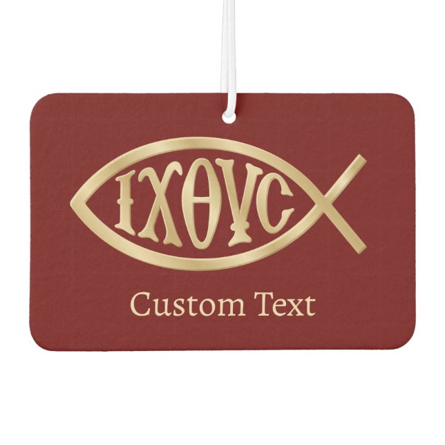 Désodorisant Pour Voiture Ichthys Christian Symbol (Devant)