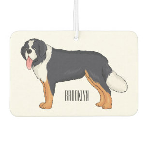 Désodorisant Pour Voiture Illustration bernoise d'un chien de montagne