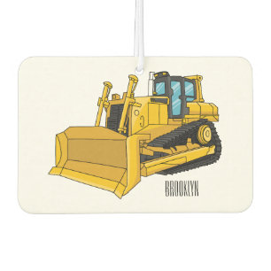 Désodorisant Pour Voiture Illustration de dessin animé Bulldozer