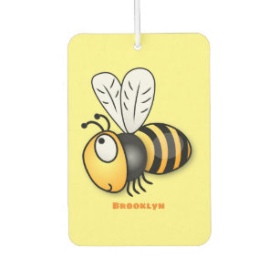 Désodorisant Pour Voiture Illustration de dessin animé d'abeilles joyeux
