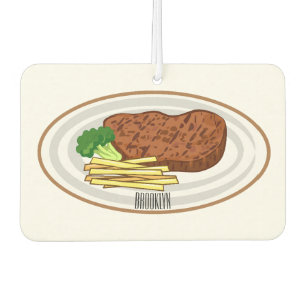 Désodorisant Pour Voiture Illustration de dessin de steak