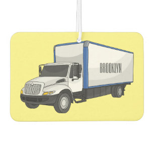 Désodorisant Pour Voiture Illustration de la caricature du camion-boîte
