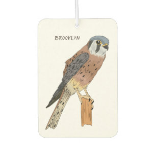 Désodorisant Pour Voiture Illustration d'oiseau américain Kestrel
