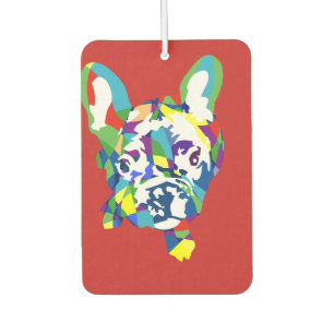 Désodorisant Pour Voiture Illustration drôle de Bouledogue Français