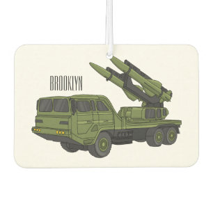 Désodorisant Pour Voiture Illustration d'un camion de missiles militaires