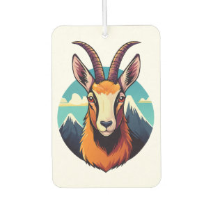 Désodorisant Pour Voiture Illustration d'une tête de chamois