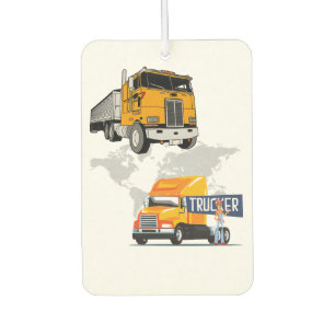 Désodorisant Pour Voiture Illustration vectorielle de semi-remorque et de ro