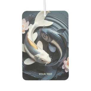 Désodorisant Pour Voiture Imaginaire mignon deux poissons Koi