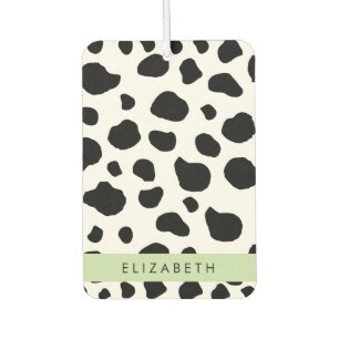 Désodorisant Pour Voiture Impression De Vache, Spots De Vache, Noir Et Blanc