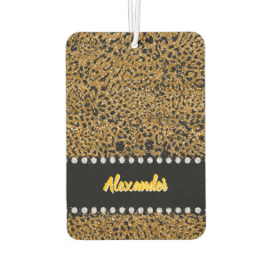 Désodorisant Pour Voiture Impression Jaguar scintillante aux accents joaillé