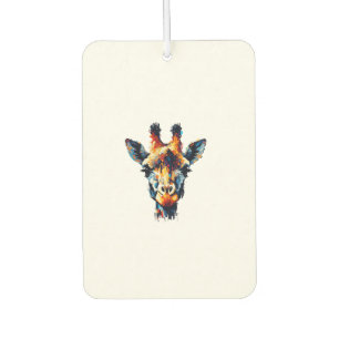 Désodorisant Pour Voiture Impressionnisme coloré Style Giraffe Amoureux des