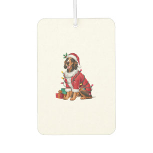Désodorisant Pour Voiture Irish Setter Xmas Lighting Père Noël Irish Setter