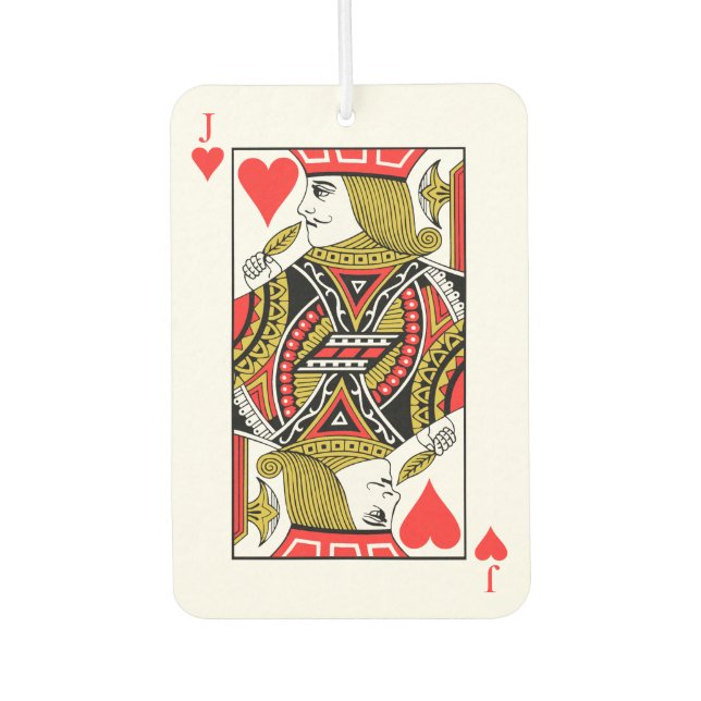 Désodorisant Pour Voiture Jack of Hearts (Devant)