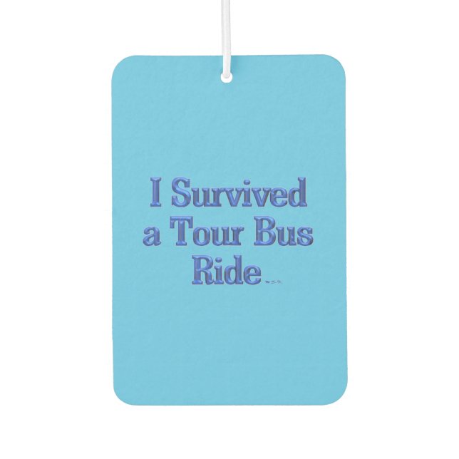 Désodorisant Pour Voiture J'ai survécu à un Tour Bus Ride bleu voiture air f (Devant)
