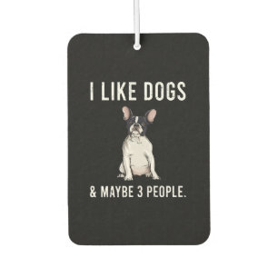 Désodorisant Pour Voiture J'Aime Les Chiens De Chiens De Chiens De Chiens Fr