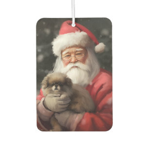 Désodorisant Pour Voiture Japanese Chin avec le Père Noël Festif Noël